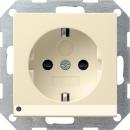 Gira System 55 Steckdose mit KS LED-Leuchte Cremeweiss 117001
