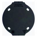 Berker Selbstverloeschende Bodenplatte 1fach schwarz Serie 1930 133111