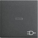 Gira System 55 Kontroll Wippe+Symbol Steckdose Anthrazit 020928