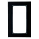 Berker B.7 Glasrahmen 2-Fach mit grossem Ausschnitt schwarz 13096616