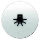 Berker Wippe mit klarer Linse und abtastbarem Symbol Licht polarweiss, glaenzend Berker R 16512049