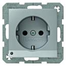 Berker Steckdose SCHUKO mit LED-Orientierungslicht alu, matt Berker B.7 41091404