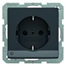 Berker Steckdose SCHUKO mit LED-Orientierungslicht anthrazit samt Berker Q.1/Q.3 41096086