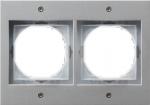Gira Abdeckrahmen 2fach Gira TX_44 (WG UP) Farbe Alu 021265