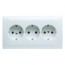 Berker 3fach-Steckdose SCHUKO mit Abdeckplatte polarweiss matt Berker S.1 47661909