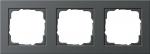 Gira E2 Abdeckrahmen 3fach Anthrazit 021323
