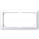 Merten ATELIER-M-Rahmen, 2fach ohne Mittelsteg, aktivweiss glaenzend 388825