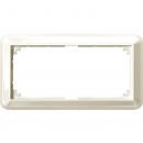 Merten ATELIER-M-Rahmen, 2fach ohne Mittelsteg, weiss glaenzend 388844