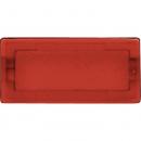 Merten Symbole, rechteckig, neutral, rot-transp. 395900