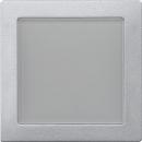 Merten Abdeckung mit Sichtfenster, aluminium, System M 587060