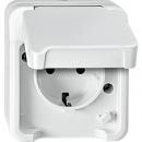 Merten AQUASTAR Steckdose mit KS polarweiss MEG2400-8019