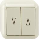 Merten AUFPUTZ Jalousietaster weiss MEG3755-8744