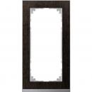 Merten M-Pure Decor-Rahmen, 2fach ohne Mittelsteg, Wenge/aluminium, M-Pure Decor MEG4025-3671