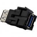Merten USB-Keystone, USB 3.0, schwarz MEG4582-0001