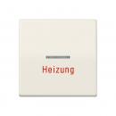 Jung AS500 Wippe mit Aufschrift "Heizung" Weiss AS591H