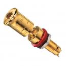 JUNG Lautsprecher-Pol-Klemme, High-End, rot, verdrehgesicherte Montage LPK63RT