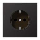 Jung LS990 Steckdose mit KS Messing-Dark AL1520KID