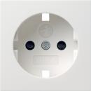 Gira System 55 Abdeckung Steckdose (ohne Unterteil) mit KS  Reinwei§ glaenzend 492103