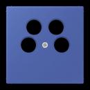 Jung Abdeckung für 4-Loch SAT-TV-Steckdose (Ankaro), Thermoplast, Serie LS, bleu outremer 31 LC990-4SAT2206