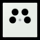 Jung Abdeckung für 4-Loch SAT-TV-Steckdose (Ankaro), Thermoplast, Serie LS, outremer gris LC990-4SAT2210