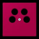 Jung Abdeckung für 4-Loch SAT-TV-Steckdose (Ankaro), Thermoplast, Serie LS, rouge rubia LC990-4SAT2230