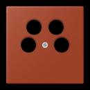 Jung Abdeckung für 4-Loch SAT-TV-Steckdose (Ankaro), Thermoplast, Serie LS, l'ocre rouge LC990-4SAT2232