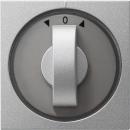 Gira System 55 Jalousie Drehgriff Knebel Farbe Alu 066626