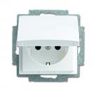 B+J SCHUKO Steckdosen-Einsatz, alpinwei§, Busch-balance SI, Steckdosen 20 EUKR-914