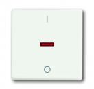 B+J Wippe mit Aufdruck, studioweiß matt, future linear, Abdeckungen für Schalter/Taster 1788-884