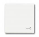 B+J Wippe mit Aufdruck, studioweiß matt, future linear, Abdeckungen für Schalter/Taster 2520 TR-884