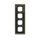 B+J Abdeckrahmen, Messing antik anthrazit, Busch-dynasty, Rahmen Busch-dynasty 1724-845