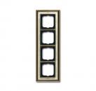 B+J Abdeckrahmen, Messing antik Dekor elfenbeinwei§, Busch-dynasty, Rahmen Busch-dynasty 1724-846