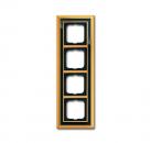 B+J Abdeckrahmen, Messing poliert anthrazit, Busch-dynasty, Rahmen Busch-dynasty 1724-835