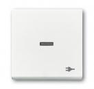 B+J Wippe mit Aufdruck, studioweiß, solo, Abdeckungen für Schalter/Taster 1789 ST-84