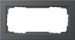 Gira E2 Abdeckrahmen 2fach ohne Mittelsteg Anthrazit 100223
