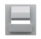 B+J Zentralscheibe fŸr Busch-powerDock, graumetallic, USB-Ladeger_te, USB-Ladeger_te 6477-803