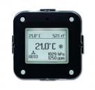 B+J Raumtemperaturregler mit CO2/Feuchte-Sensor, Busch-Installationsbus KNX, Tasterankopplung KNX 6109/28