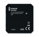 B+J Raumtemperaturregler mit Universaleingang, 5-fach, UP, Busch-Installationsbus KNX, Tasterankopplung KNX 6109/05