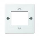 B+J Zentralscheibe fŸr Bedienelement 7-fach, alpinwei§, Busch-Installationsbus KNX, Tasterankopplung KNX 6108/61-914