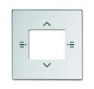 B+J Zentralscheibe fŸr Bedienelement 7-fach, alusilber, Busch-Installationsbus KNX, Tasterankopplung KNX 6108/61-83