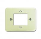 B+J Zentralscheibe fŸr Bedienelement 7-fach, elfenbein/wei§, Busch-Installationsbus KNX, Tasterankopplung KNX 6108/61-22G