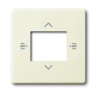 B+J Zentralscheibe fŸr Bedienelement 7-fach, elfenbeinwei§, Busch-Installationsbus KNX, Tasterankopplung KNX 6108/61-82