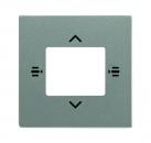B+J Zentralscheibe fŸr Bedienelement 7-fach, graumetallic, Busch-Installationsbus KNX, Tasterankopplung KNX 6108/61-803
