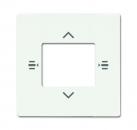 B+J Zentralscheibe fŸr Bedienelement 7-fach, studiowei§ matt, Busch-Installationsbus KNX, Tasterankopplung KNX 6108/61-884