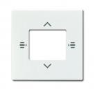 B+J Zentralscheibe fŸr Bedienelement 7-fach, studiowei§, Busch-Installationsbus KNX, Tasterankopplung KNX 6108/61-84