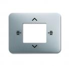 B+J Zentralscheibe fŸr Bedienelement 7-fach, titan, Busch-Installationsbus KNX, Tasterankopplung KNX 6108/61-266