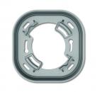 B+J Zwischenring fŸr VDE-Unterputzdose, alusilber, Busch-Installationsbus KNX, Pr_senzmelder, Busch-W_chter AP 6131/38-183