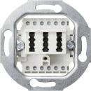 Gira TAE-Anschlussdose TAE 2 x 6/6 NFF Einsatz Wei§ 003202