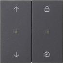 Gira S3000 Bedienaufs. Memory System 55 Anthrazit 536328