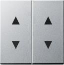 Gira System 55 Jalousie Wippe 4fach Farbe Alu 115026